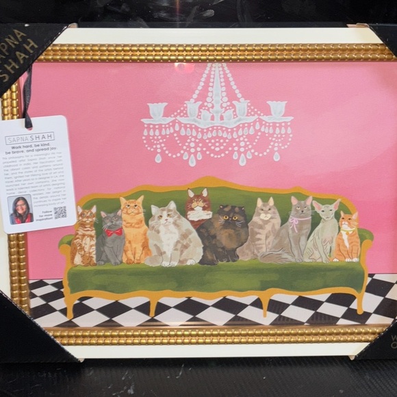 Sapna Shah Cat Art Print - Picture 2 of 4